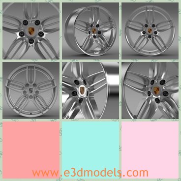 3d model the alloyed wheel rim - This is a 3d model of the alloyed wheel rim,which is new and created for special cars.