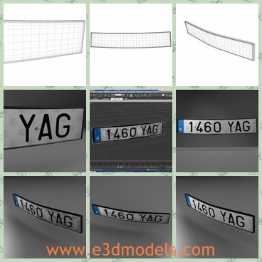 3d model the auto license - This is a 3d model about the auto license,which is designed to provide a high definition in a low poly. 
Standard low-poly mesh with specific poly count and smooth.