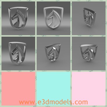 3d model the Baojun car logo - This is a 3d model of the Baojun,which means treasured horse.The model is a brand of low-cost automobile sold only in China by SAIC-GM-Wuling Automobile, a partnership between General Motors and SAIC Motor.