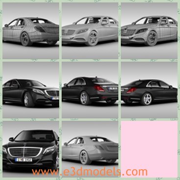 3d model the Benz - This is a 3d model of the Benz,which is black and luxury.The type is popular in Germany and which is also popular in European countries.