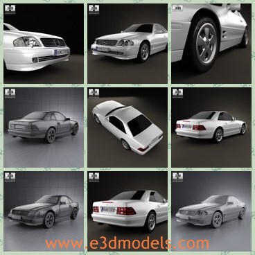 3d model the Benz car - This is a 3d model of the Benz car,which is classic and popular.The car is made in Germany.