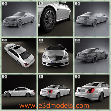 3d model the benz car in 2012 - This is a 3d model of the Benz in 2012 and the shape is common but the model is expensive.The car is created accurately, in real units of measurement.