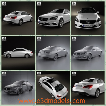 3d model the Benz car in classical style - This is a 3d model of the Benz car in classical stylw,which is the sedan in white and the shape is common.
