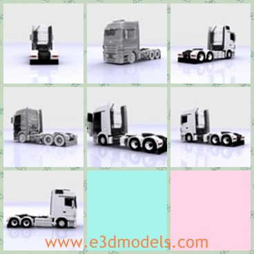 3d model the Benz truck - This is a 3d model of the truck of Benz,which is a famous brand in the world.The brand also produces other types of car,such as racing car, commercial car,etc.