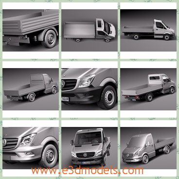 3d model the benz truck in 2014 - THis is a 3d model of the Benz truck in 2014,which is large and modern and new.The model is the famous brand in Germany.