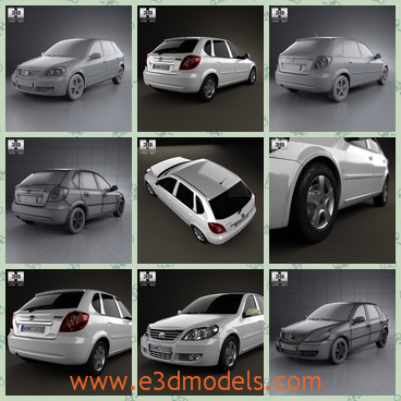 3d model the benz with five doors - This is a 3d model of the Benz with five doors,which is white and large and the car is created by a compact concept.