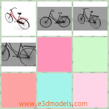 3d model the bicycle - This is a 3d model of the bicycle in the street,which is common in the countries.The bikes first appeared in China acoused great stir.
