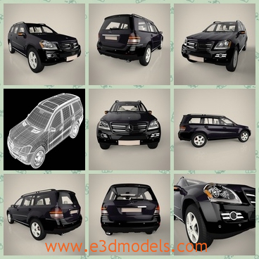 3d model the black car - This is a 3d model of the black car,which is large and convertible.The wagon is the luxury car made with special materials.