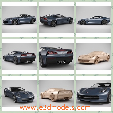 3d model the black car of Chevrolet - THis is a 3d model of the black car of Chevrolet,which is large and fashionable.The model is the new type of the brand.