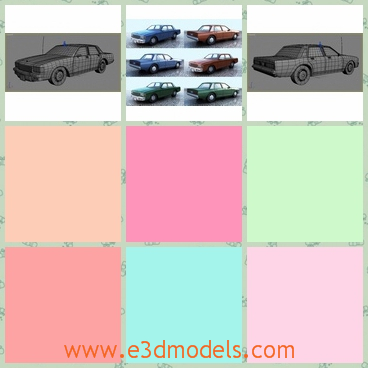 3d model the blue car of Chevrolet - This is a 3d model of the blue car of Chevrolet,which is old and is the product of a famous brand -Chevrolet.