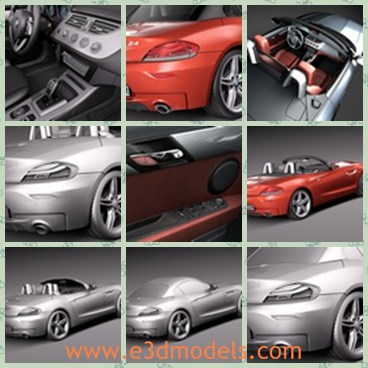 3d model the BMW in 2014 - This is a 3d model of the BMW in 2014,which is red and cool.The sports car is fast and made with high quality in Germany.