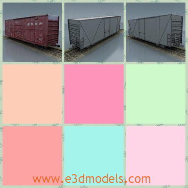 3d model the boxcar - This is a 3d model of the boxcar,which has big and spacious body with it and the model is made in high quality.