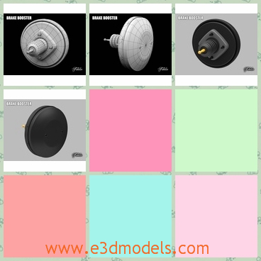 3d model the brake of the car - This is a 3d model of the brake of the car,which is heavy.The model is indispensable.