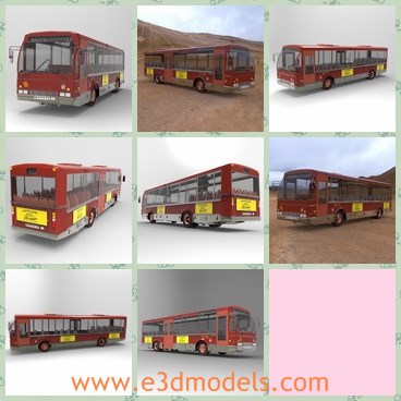 3d model the bus - THis is a 3 model of the city bus,which is the common vehicle in the life.The model is  a municipal bus operated in the Spanish city of Valencia.