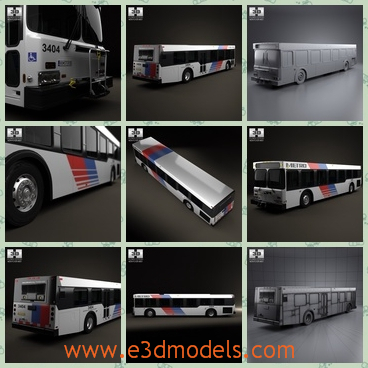 3d model the bus in 2010 - THis is a 3d model of the bus in 2010,which is long and new.The model can hold so many passengers at one time.