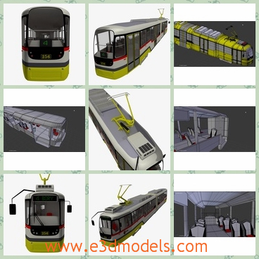 3d model the bus train - This is a 3d model of the bus train,which is large and modern.The model is made for passengers.