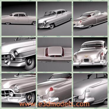 3d model the Cadillac made in 1951 - This is a 3d model of the Cadillac made in 1951,which is old and expensive.The model is luxury but famou for a long period.