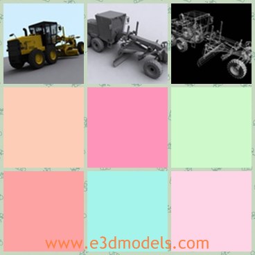 3d model the car for construction - This is a 3d model of the car for construction,which is large and heavy.The car is the common equipment in life.