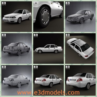 3d model the car in Korea - This is a 3d model about the car in Korea,which is created with four doors.The car is a famou one in Southern Korea and many people own it in the family.