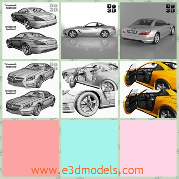 3d model the car in yellow - THis is a 3d model of the car in yellow,which is the classical one.The car was made in 2013,and it was bestseller because of its high quality.