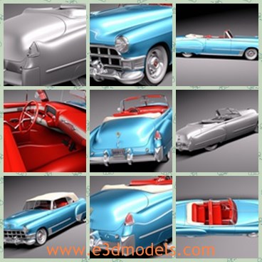 3d model the car made in 1949 - This is a 3d model of the car made in 1949,which is classic and luxury.The model is popular at that time.