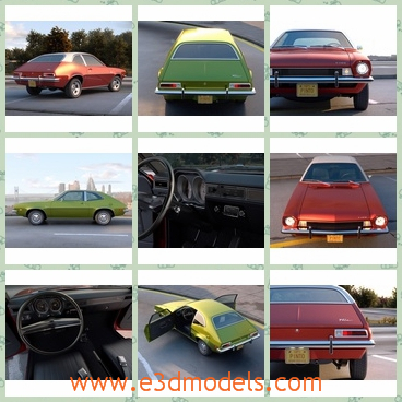 3d model the car made in 1971 - This is a 3d model of the car made in 1971,which is compact and classical and attractive still.