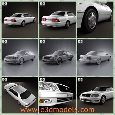 3d model the car made in 1997 - This is a 3d modle of the car made in 1997,which is luxury and made in Japan.The model  was created on real car base. It