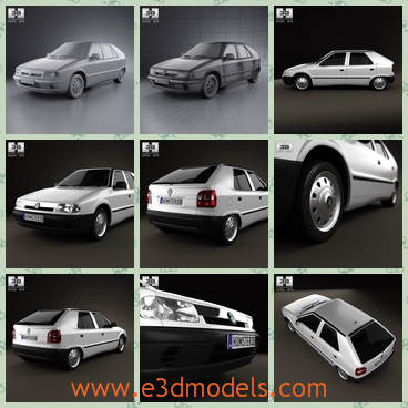 3d model the car made in 1998 - This is a 3d model of the car made in 1998,which is luxury and made in high quality.The model has five doors.