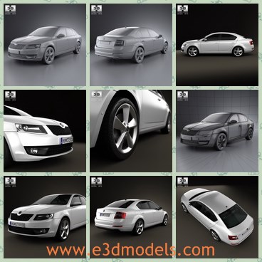 3d model the car made in 2013 - This is a 3d model of the car made in 2013,which is modern and made with high quality.