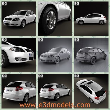 3d model the car made in China - This is a 3d model of the car made in China,which is spacious and modern.The car was the most popular one in 2012.