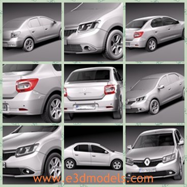 3d model the car made in France - This is a 3d model of the car made in France,which is large and made with high quality.The car was famous in 2013.