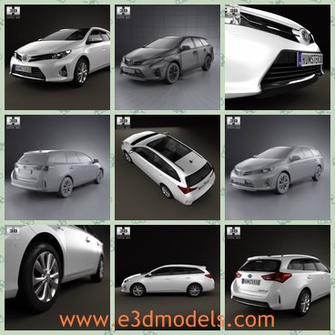 3d model the car made in Japan - THis is a 3d model of the car made in Japan,which is modern and made with five doors.The model is famous and popular in Japan.