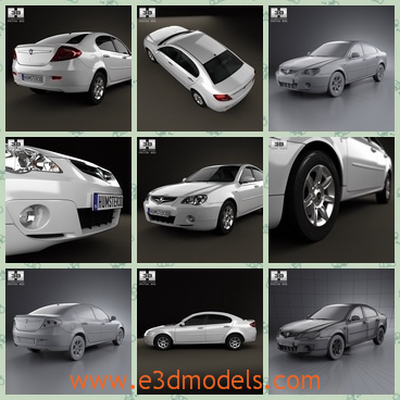 3d model the car made in Malaysia - THis is a 3d model of the car made in Malaysia,which is large and suitable for family uses.