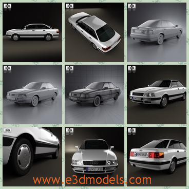 3d model the car of Audi - This is a 3d model of the car of Audi,which is a Germany saloon car.The quality and the function can be promised by the factory.