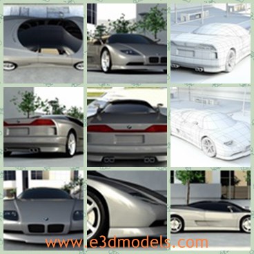 3d model the car of BMW - This is a 3d model of the BMW,which is the product of a new concept.The whole car is created with high quality.