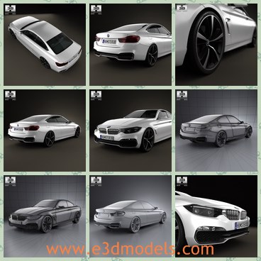 3d model the car of BMW - This is a 3d model of the car of BMW,which is the new product by a concept from a famous designer in Germany.
