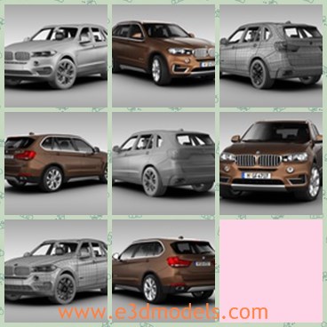3d model the car of BMW - This is a 3d model of the car of BMW,which is luxury and popular in Germany in 22014.The car is spacious and made with high quality.