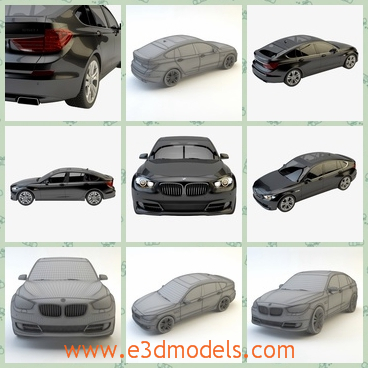 3d model the car of BMW - THis is a 3d model of the sports car of BMW,which is cool and modern.The model is famouse aroung the world.