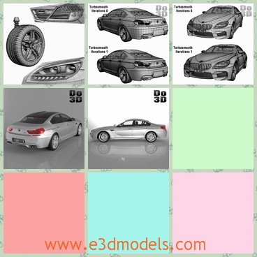 3d model the car of BMW - This is a 3d model of the car of BMW,which is large and in high quality.The model is the sedan car in 2014.