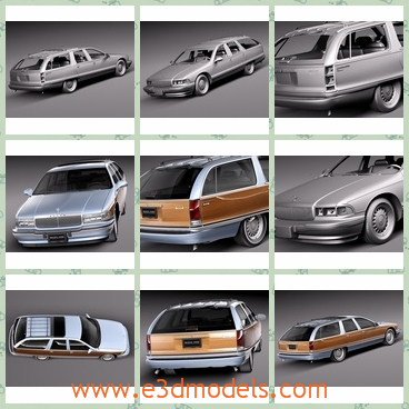 3d model the car of Buick - This is a 3d model of the car of Buick,which is a wagon actually.The car is called the roadmaster by so many people.