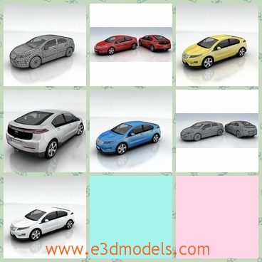 3d model the car of Chevrolet - This is a 3d model of the car of Chevrolet,which is modern and popular in the world.