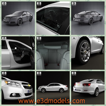 3d model the car of Chevrolet made in 2013 - This is a 3d model of the car of Chevrolet made in 2013,which is luxury and popular in many countries.