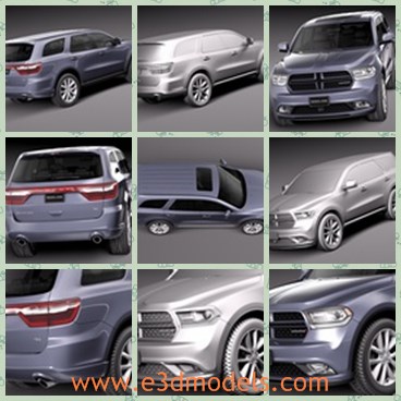 3d model the car of dodge - THis is a 3dmodel of the Dodge car,which is the new model if the brand in 2014 and which is so popular among young people.