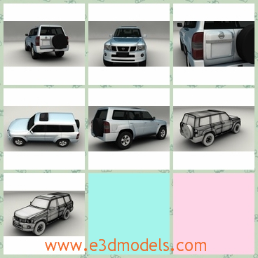 3d model the car of Nissan - This is a 3d model of the car of Nissan,which is made in Japan and the shape looks like the jeep.