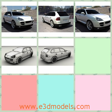 3d model the car of Porsche - This is a 3d model fo the car of Porsche,which is a SUV and the car is popular among the young people.