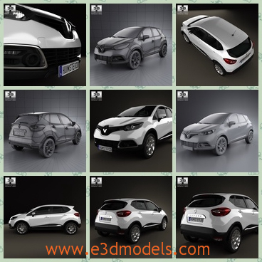 3d model the car of Renault in 2014 - This is a 3d model of the car of Renault in 2014,which is grand and expensive.The model model  was created on real car base.