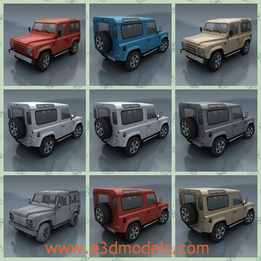 3d model the car of Rover - This is a 3d model of the car of Rover,which is modern and famous.The model is popular around the world.