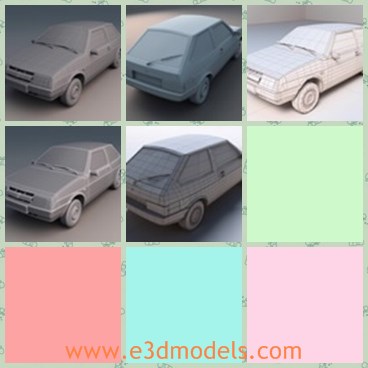 3d model the car of Russia - This is a 3d model of the car of Russia,which is modern and made with good quality.The car is made by Lada company.