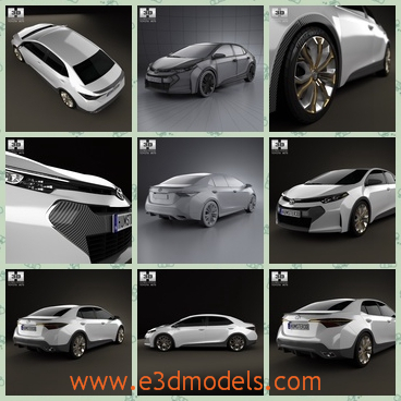 3d model the car of Toyota - This is a 3d model of the car of Toyota,which is a famous brand in the world and the car is made in Japan.