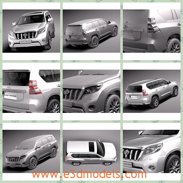 3d model the car of Toyota - This is a 3d model of the car of Toyota,which is spacious and modern.The car was made in high quality and in special materials.